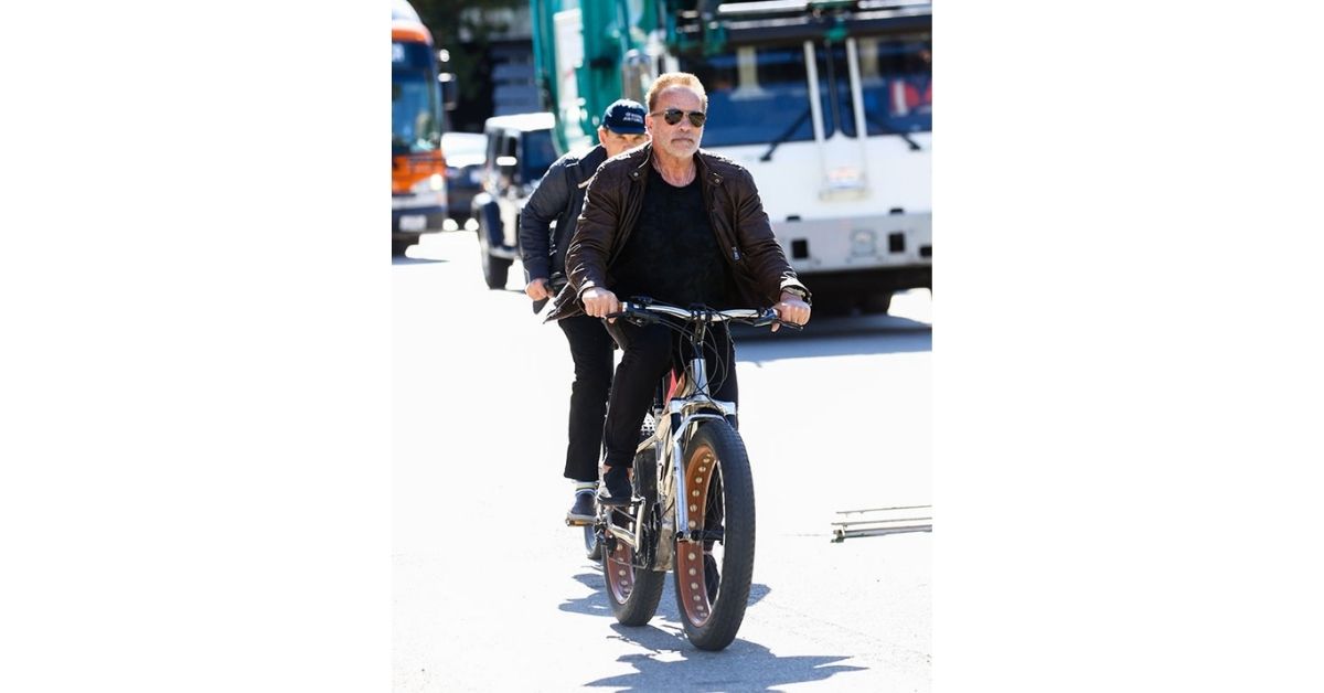 Arnold Schwarzenegger seen cycling in LA A days after car accident