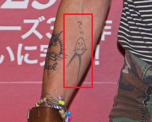 johnny depp the brave movie symbol tattoo