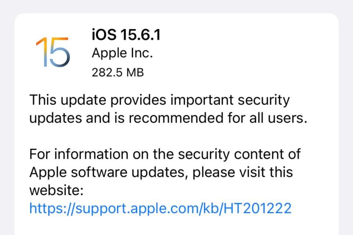 Apple Advises Users