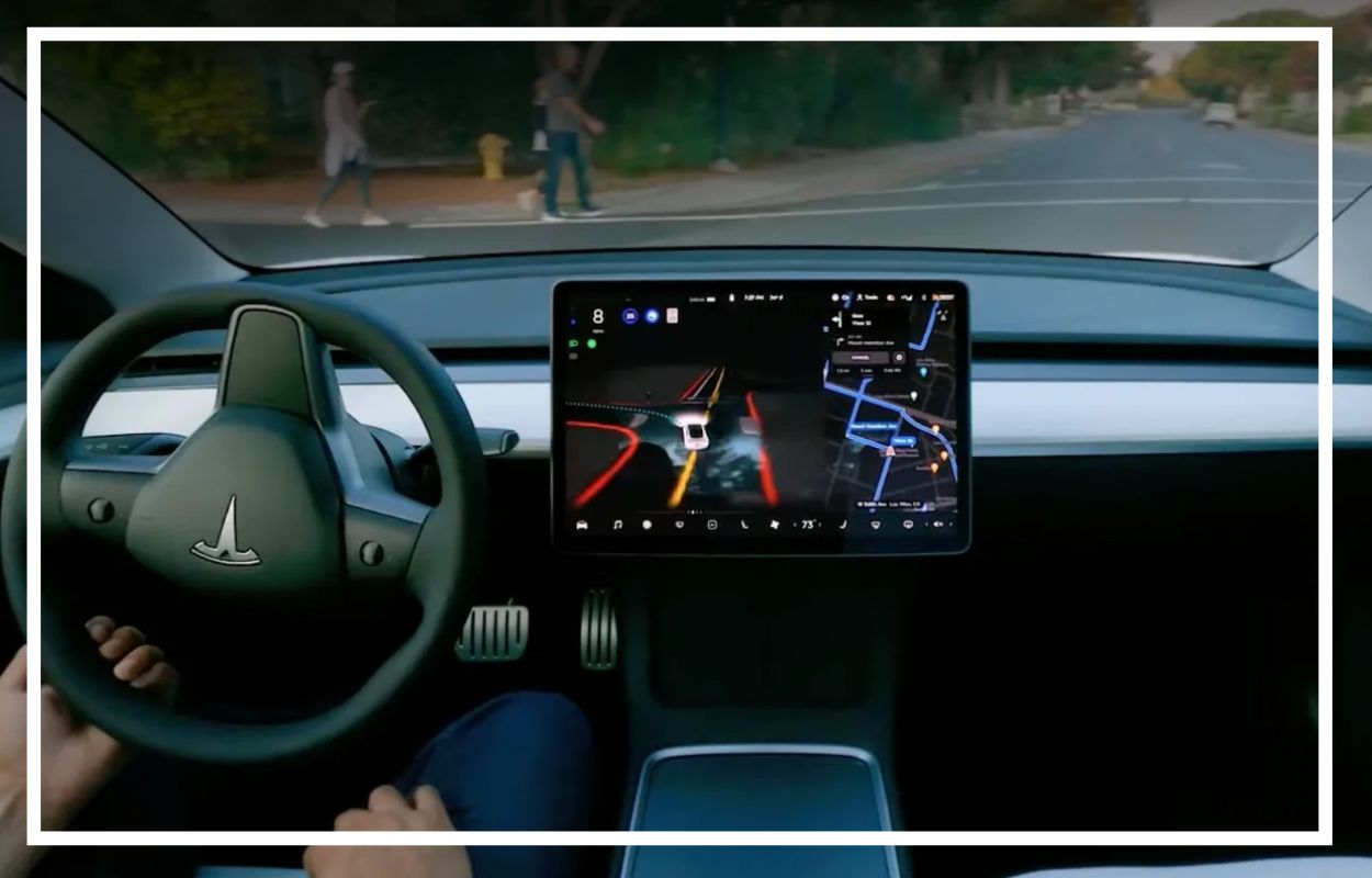 Tesla Allegedly Self-driving