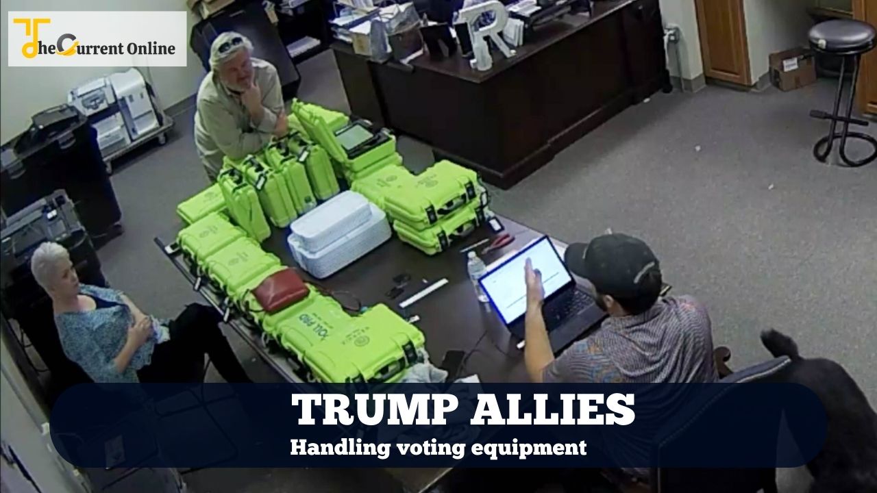 Footage shows Trump allies handling Georgia voting equipment