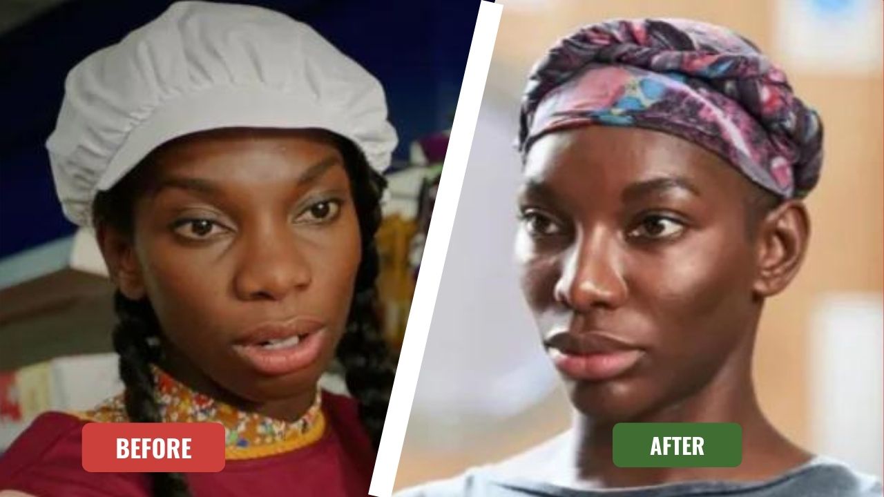 Michaela Coel before and after