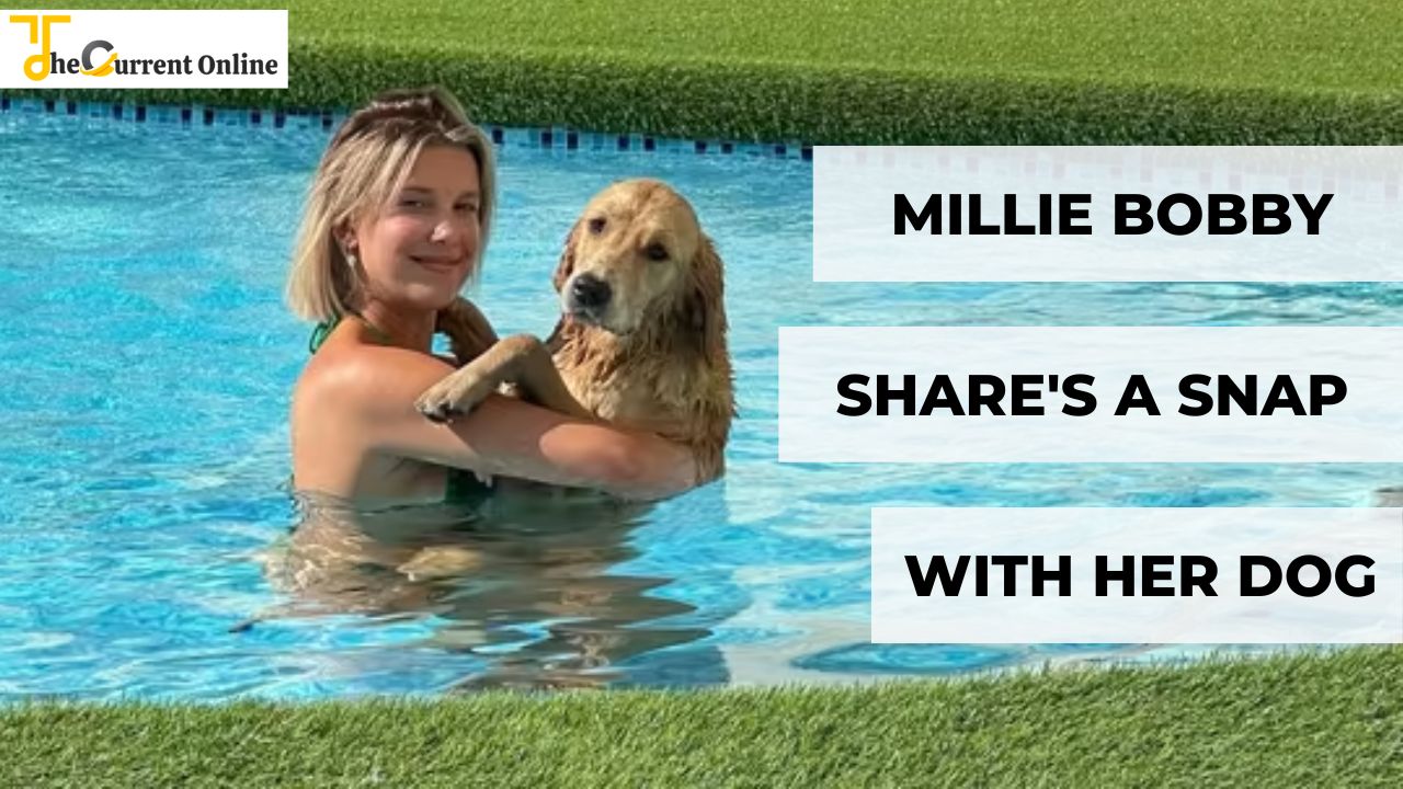 Millie Bobby Brown Shares a Snap From the Pool With Her Adorable Dog Marley
