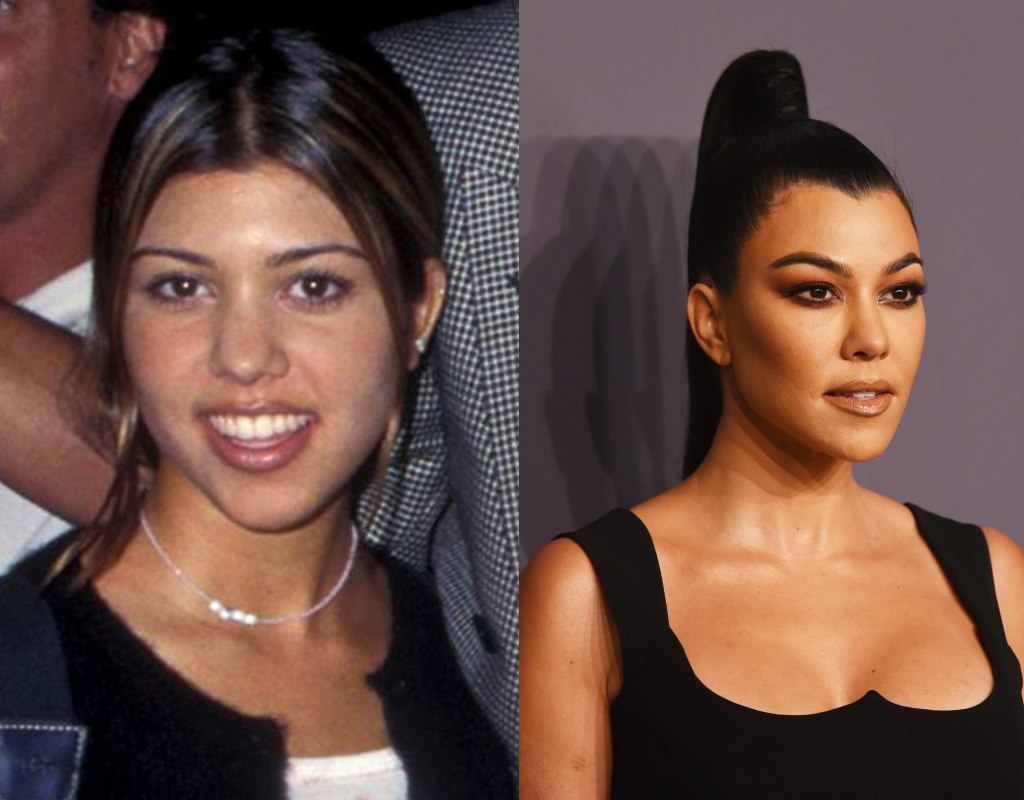 kourtney kardashian before and after