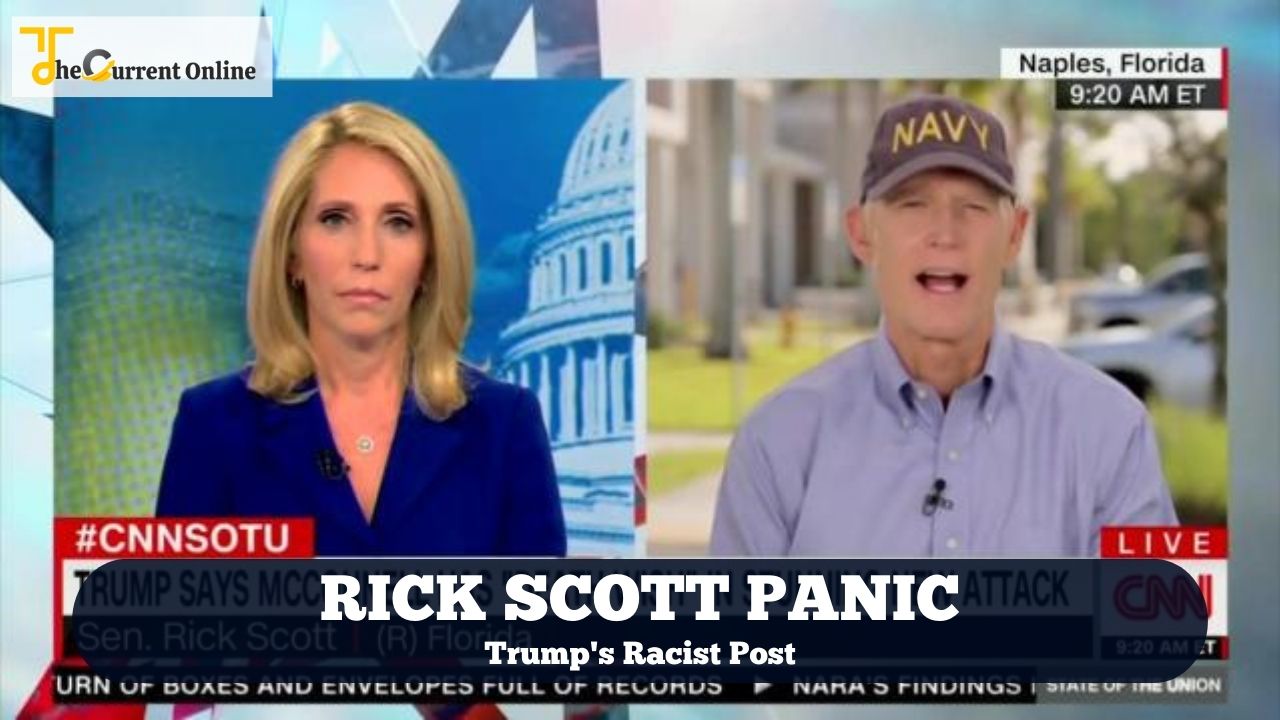 Rick Scott panics over Trump's racist post