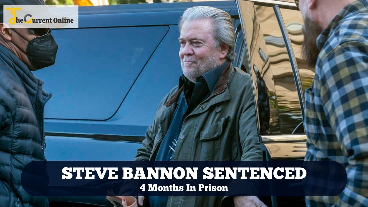 Steve Bannon sentenced to 4 months in prison