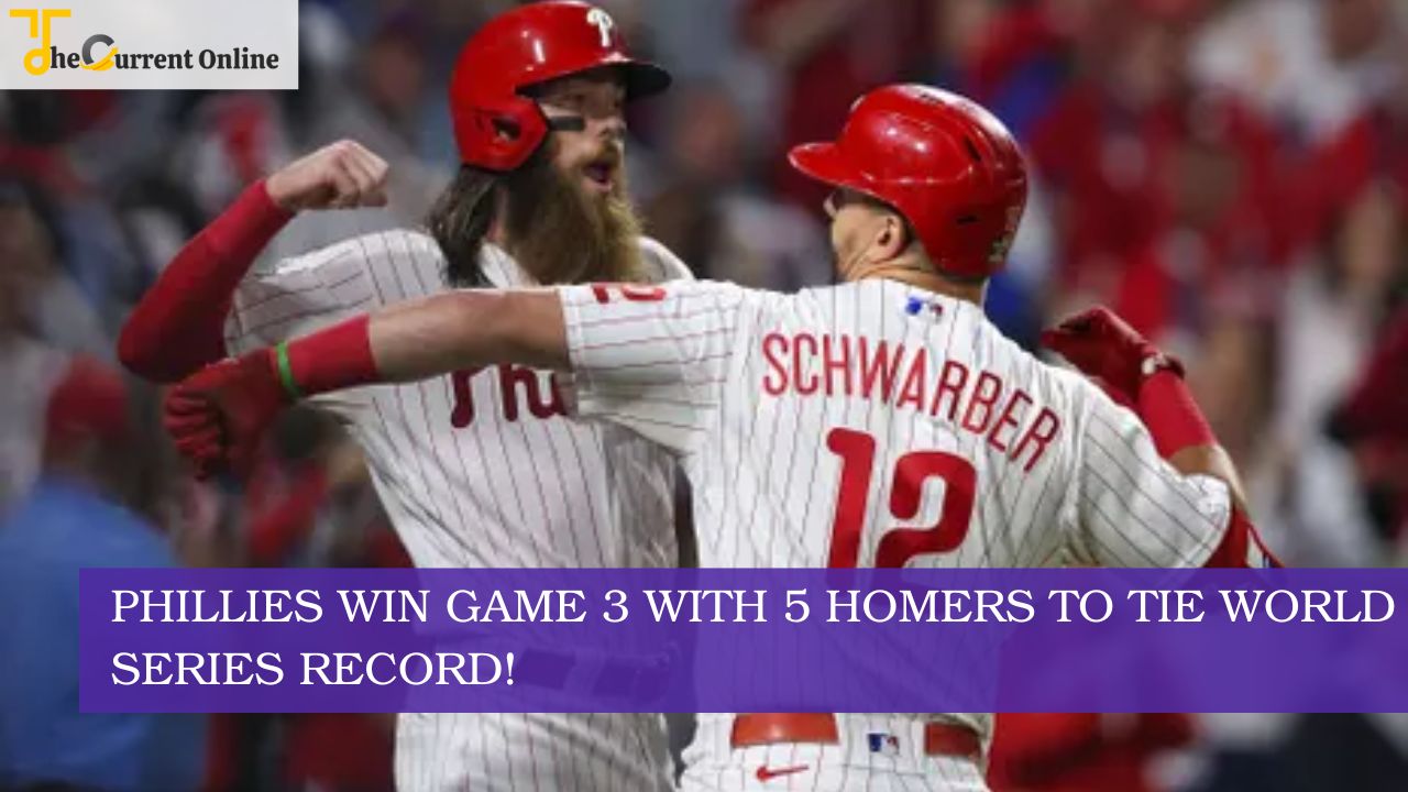 Phillies Win Game 3 With 5 Homers To Tie World Series Record!