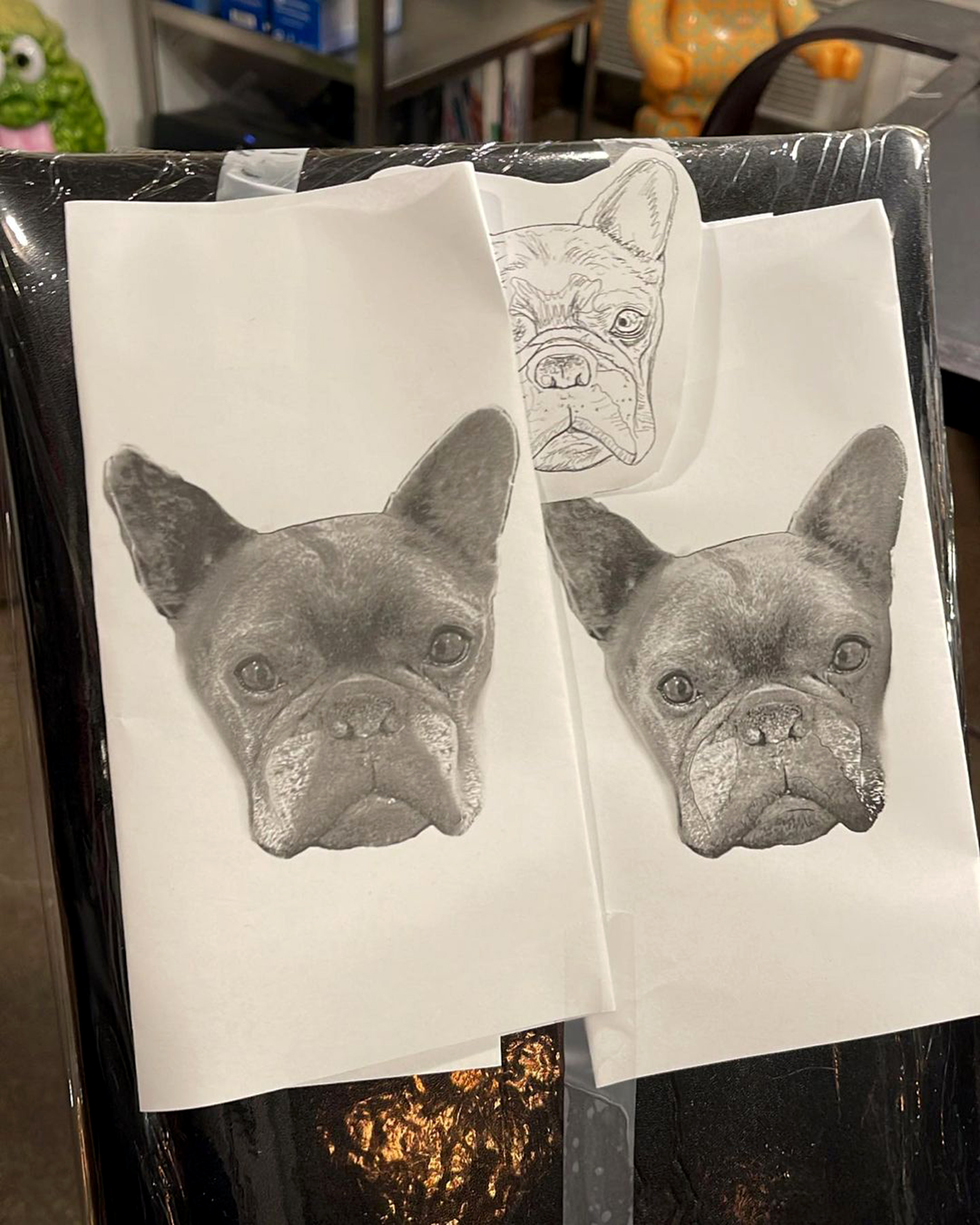 Travis Barker gets a tattoo to memorialize his late dog, Blue the bulldog