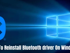 How To Reinstall Bluetooth Driver On Windows Pc