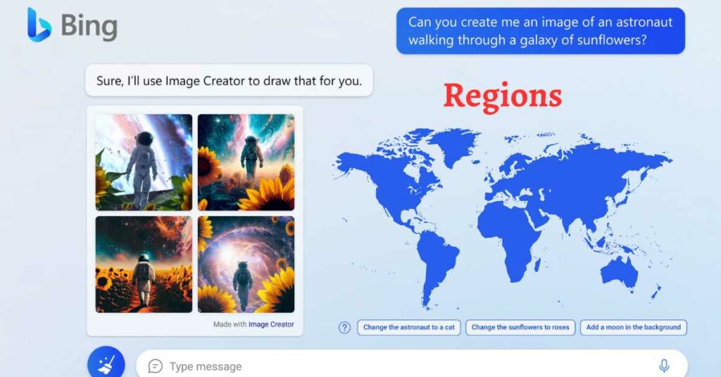 Bing Image Creator Available Regions 