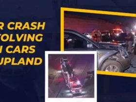 Car Crash Involving Ten Cars in Upland