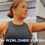 American Airlines Flight Woman