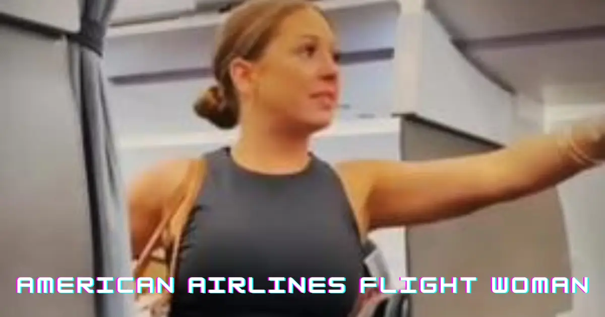 American Airlines Flight Woman