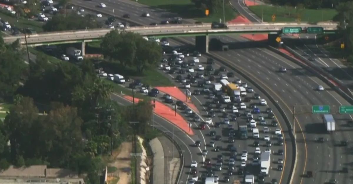 Protesters Block 134 Freeway In Glendale, Creating Massive Traffic Backup