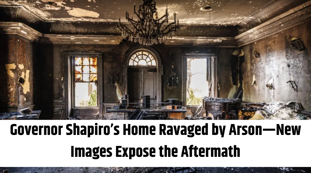 Governor Shapiro’s Home Ravaged by Arson—New Images Expose the Aftermath
